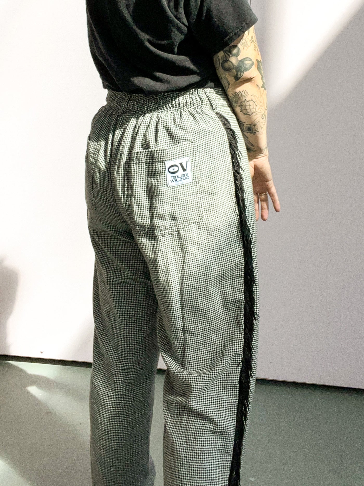 Upcycled Fringe Chef Pant - M