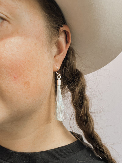 Mini Tinsel Fringe Earrings