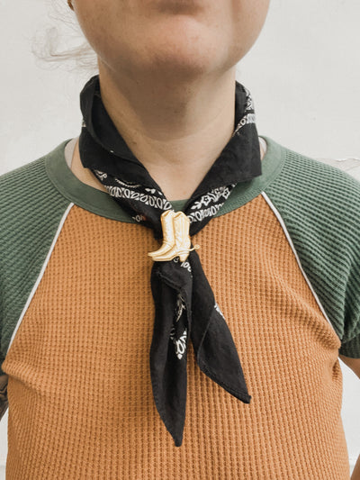 Cowboy Boot Bandana Slide