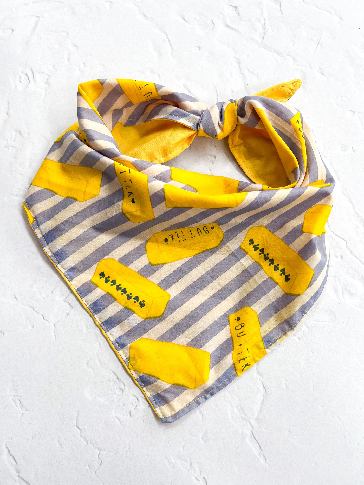 Butter Bandana Blue and White Stripe