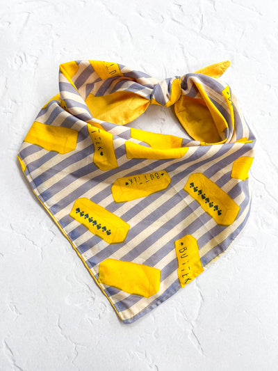 Butter Bandana Blue and White Stripe