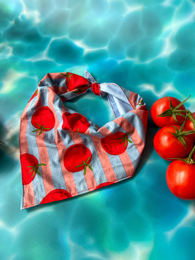 Tomato Bandana Blue & Pink