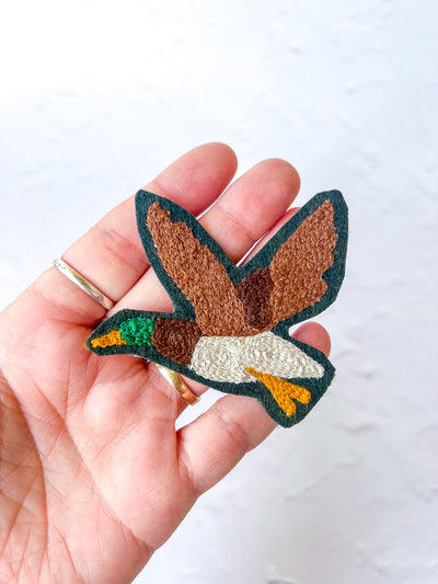 Duck Chain Stitch Iron On Patch