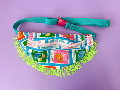 Flower Seeds Cross Body Fringe Bag