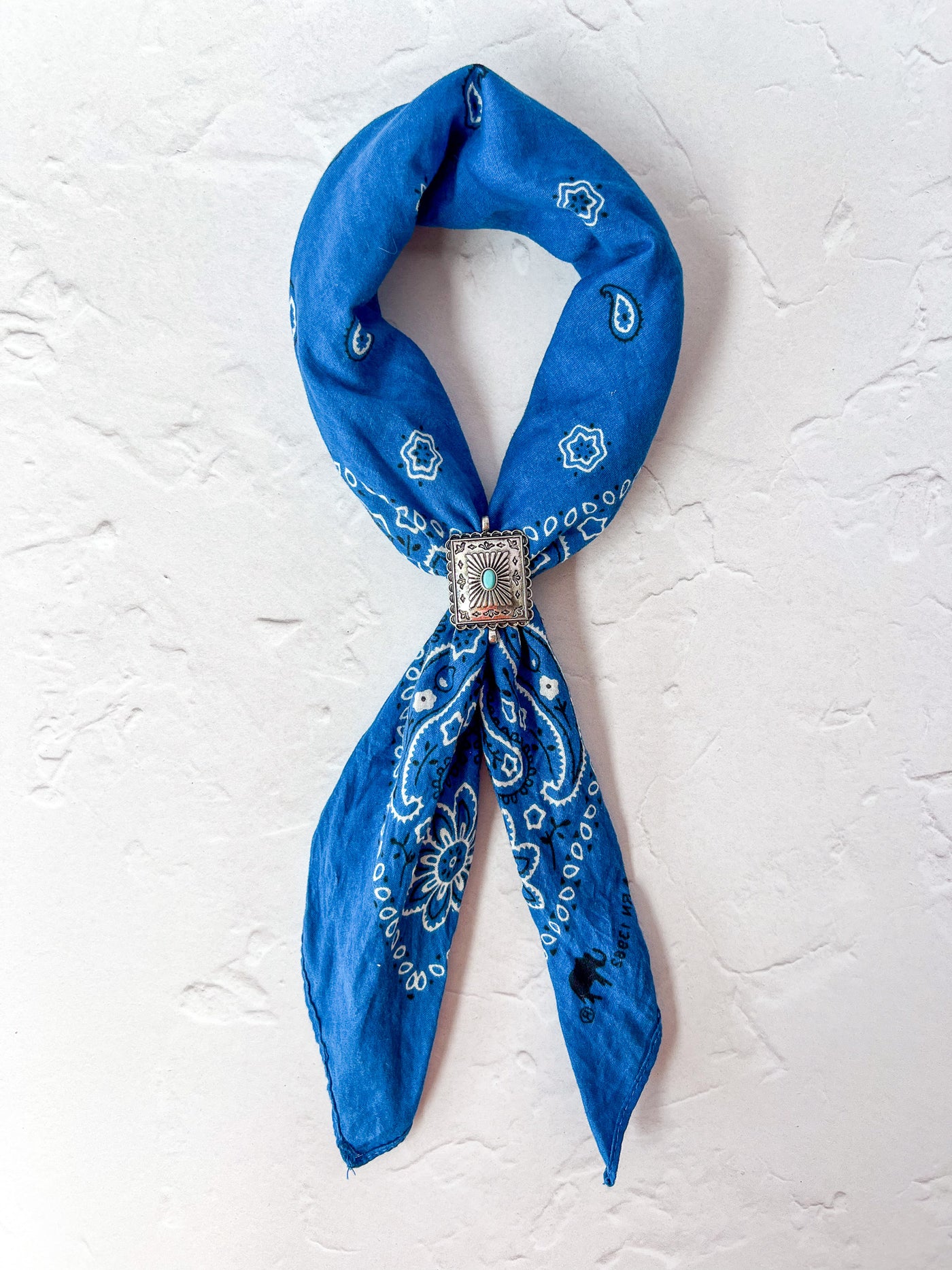 Turquoise Western Bandana Slide - SLIDE ONLY