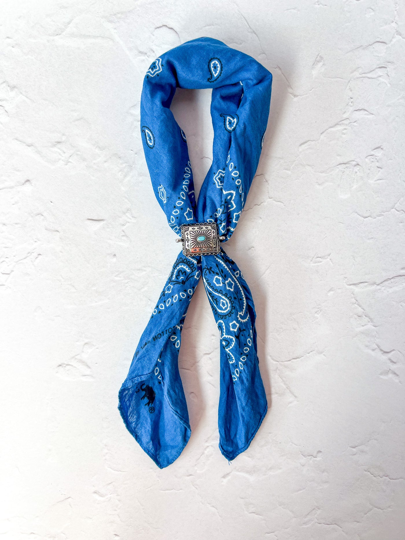 Turquoise Western Bandana Slide - SLIDE ONLY