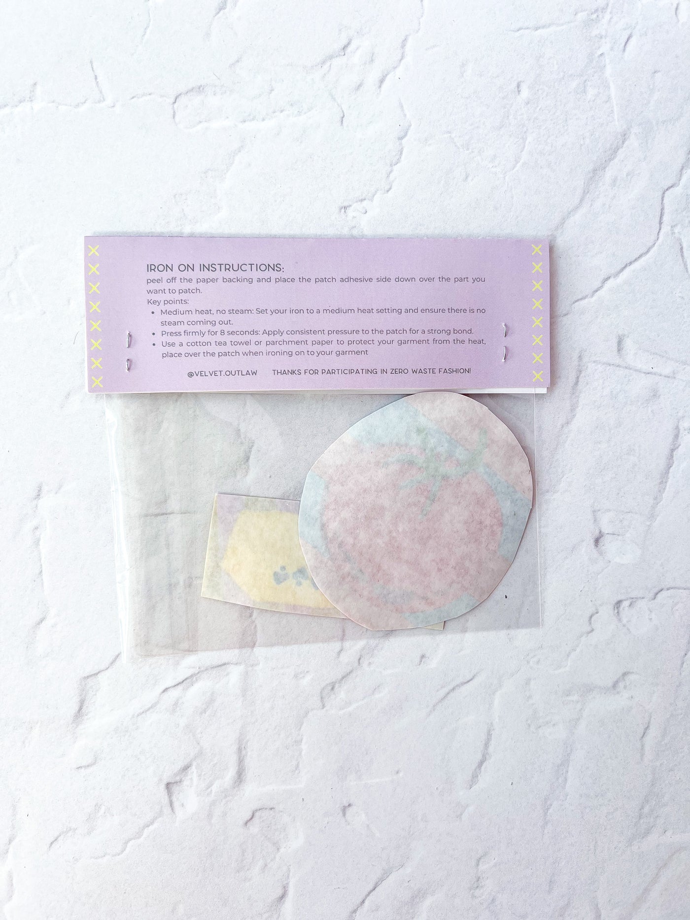 Mending Patch - Butter/Tomato