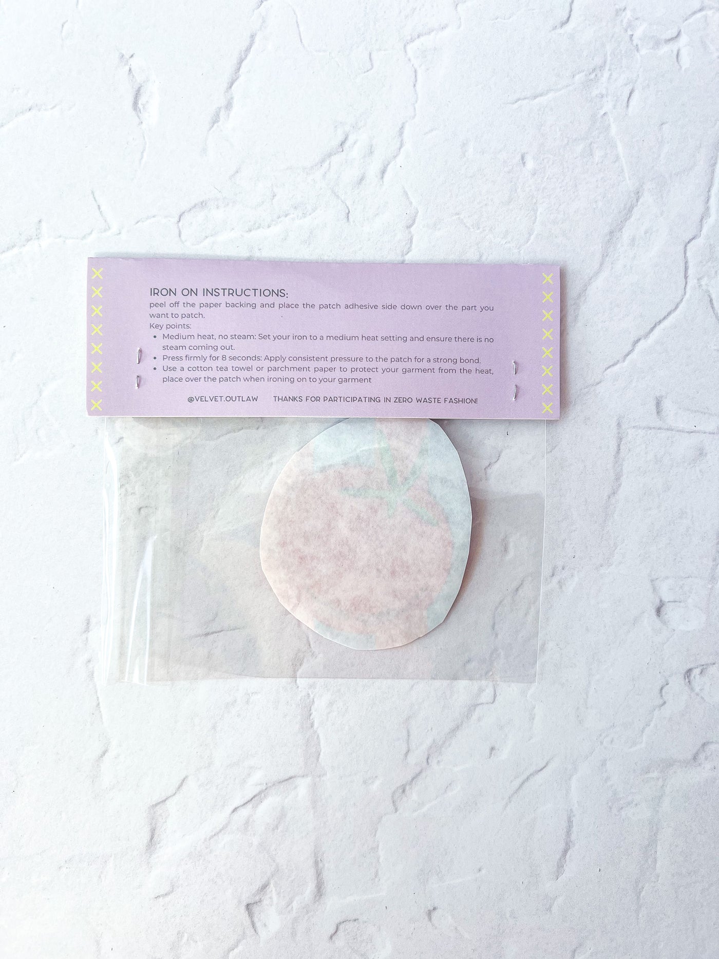 Mending Patch - Butter/Tomato