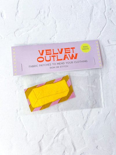 Mending Patch - Butter/Tomato