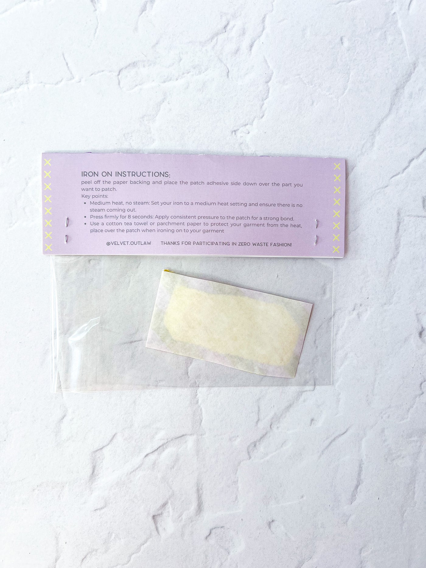 Mending Patch - Butter/Tomato