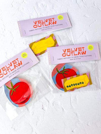 Mending Patch - Butter/Tomato