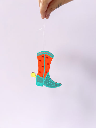 Cowgirl Boot Ornament