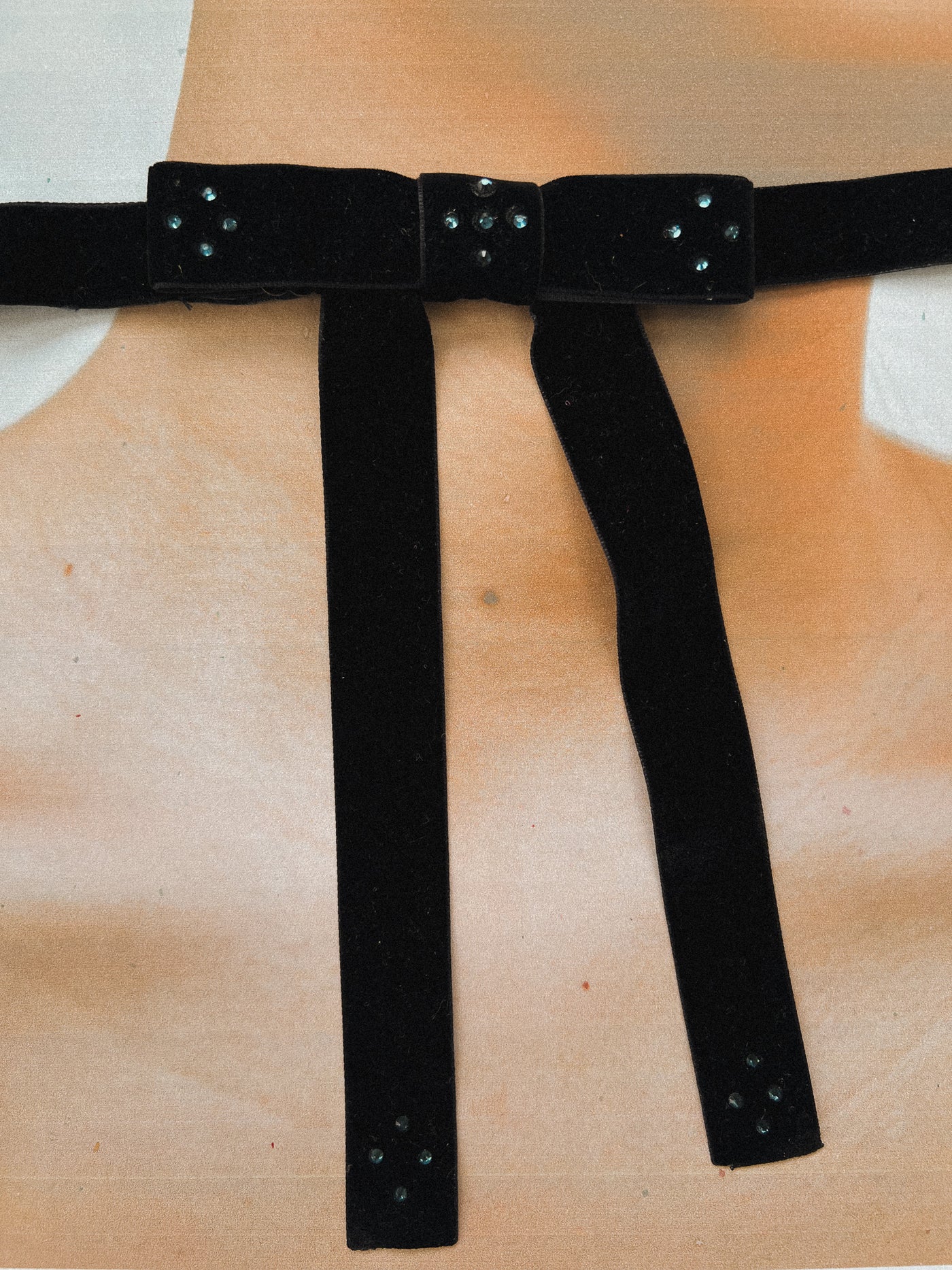 Black Velvet Western Tie