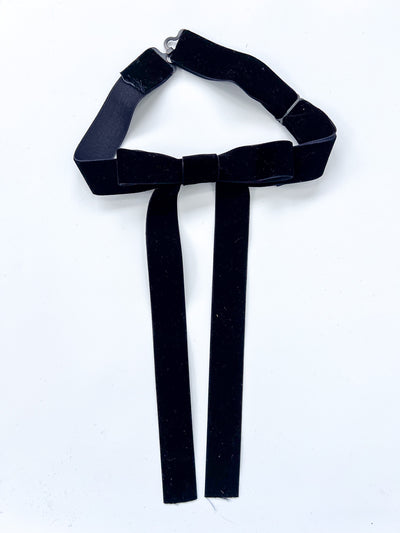 Black Velvet Western Tie