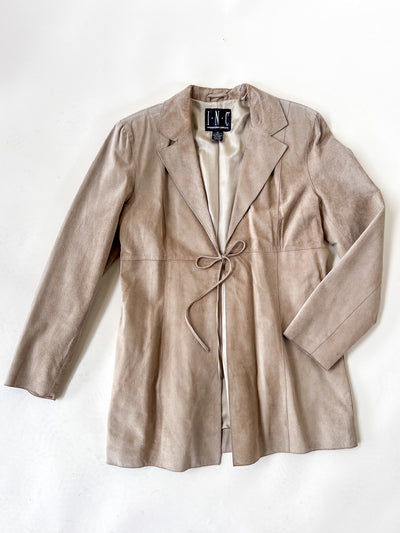 Tan Suede Mid Coat M