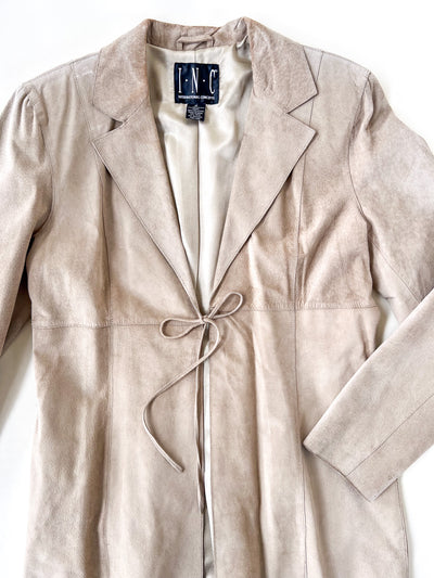 Tan Suede Mid Coat M