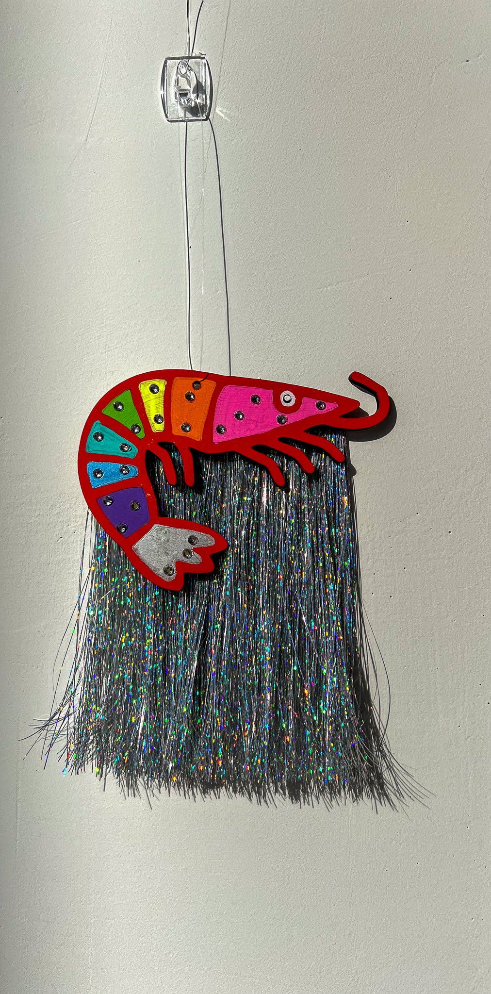 Rainbow Shrimp with Silver Fringe