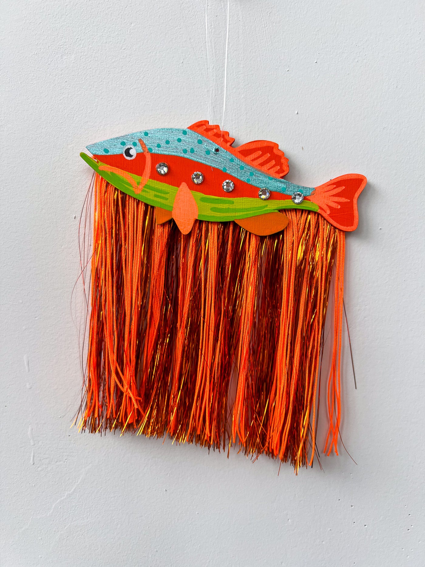Orange Fish Fringe Wall Art