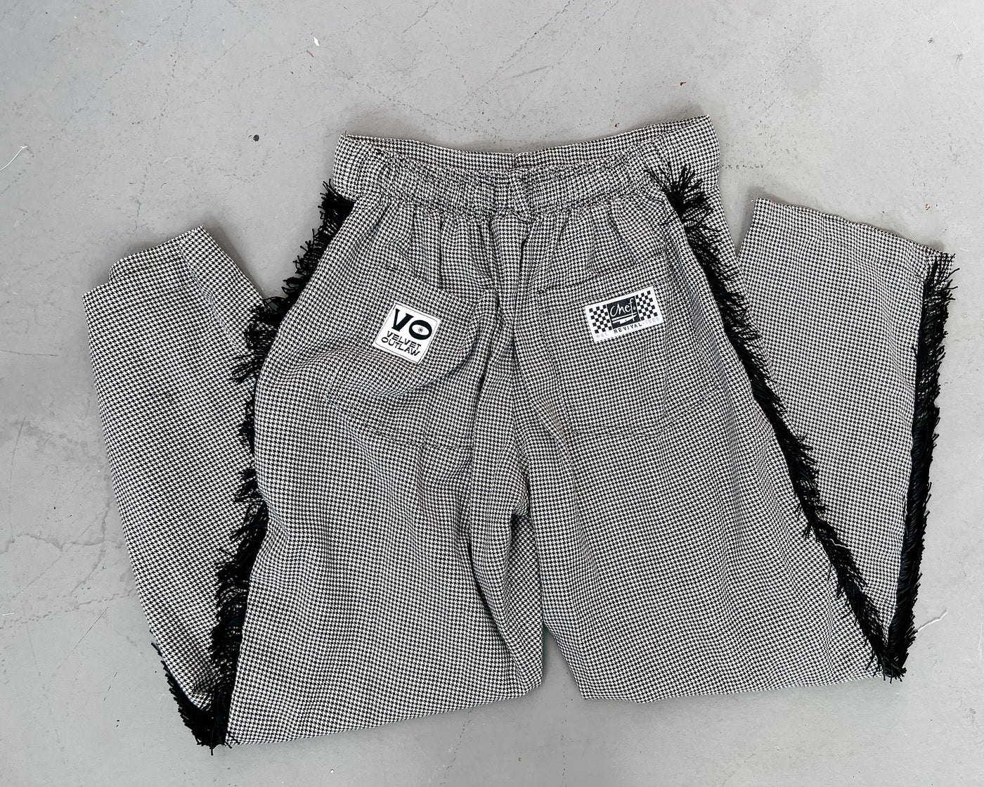 Upcycled Fringe Chef Pant - M