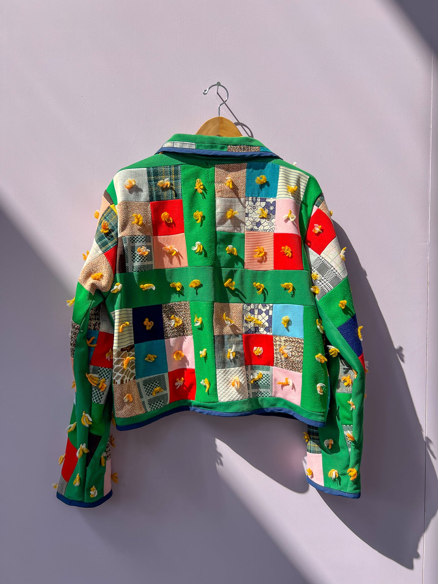 Quilted Jacket - Green Size M