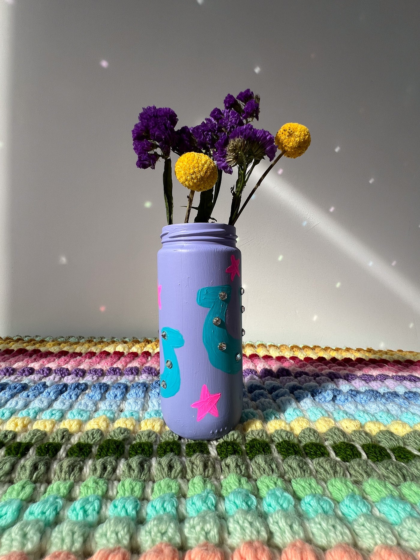 Lavender Haze Disco Western Vase