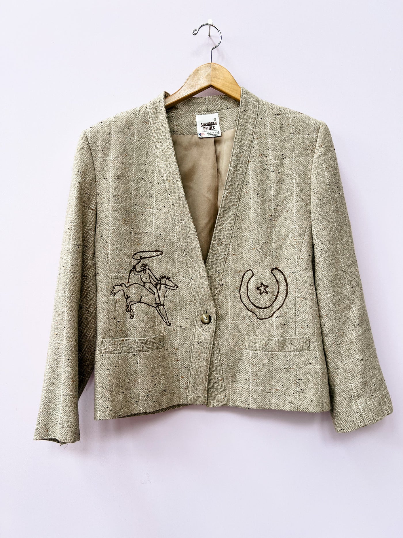 Western Chain Stitch Blazer M