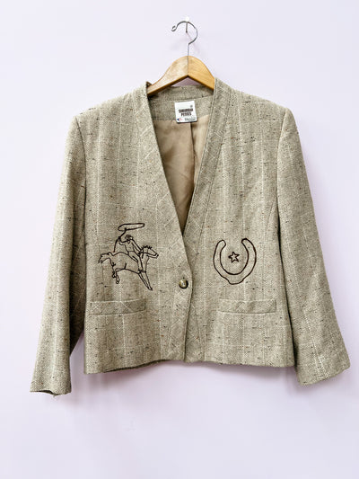 Western Chain Stitch Blazer M