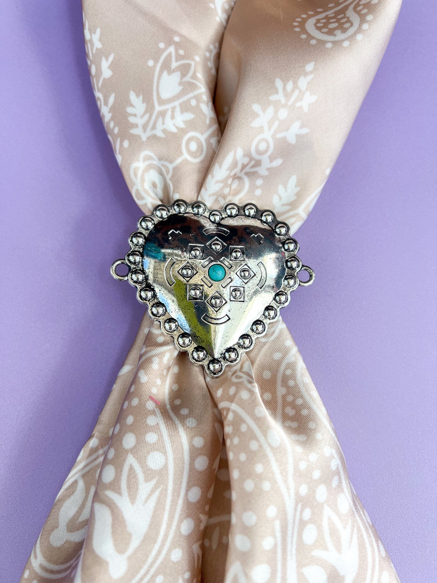 Southwestern Heart Bandana Slide