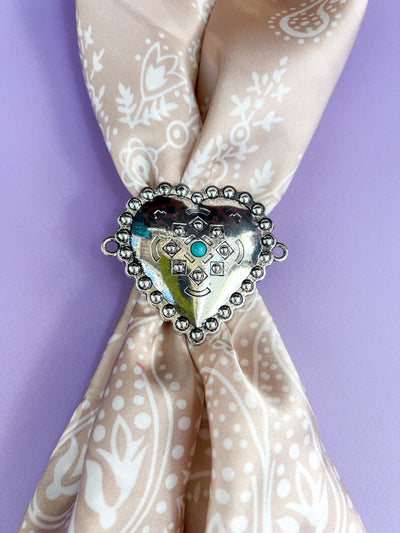 Southwestern Heart Bandana Slide
