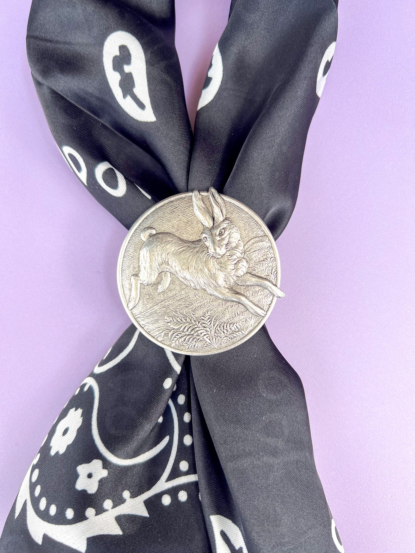 Lucky Rabbit Sliver Bandana Slide