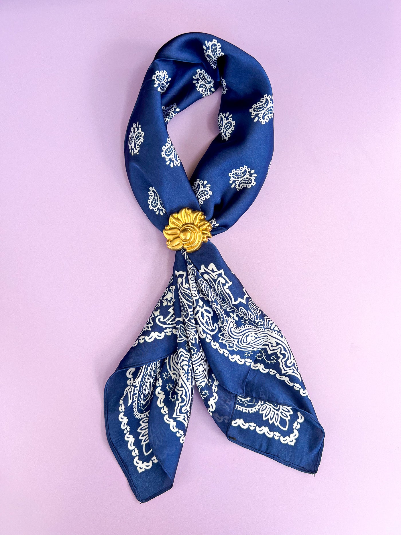Gold Sunflower Bandana Slide