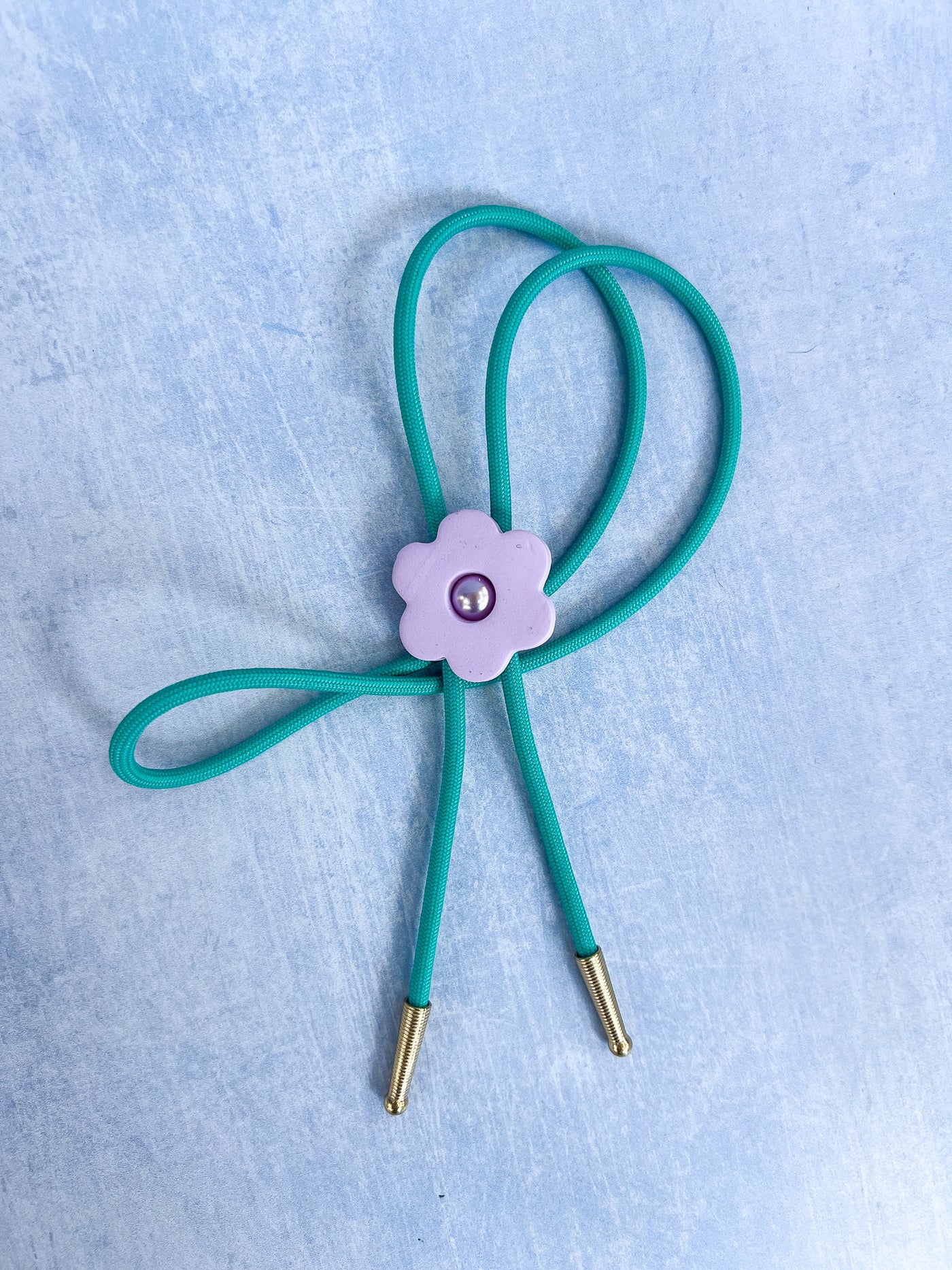 Purple Flower Bolo Tie