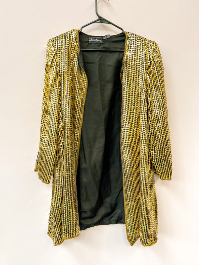 Gold Sequin Duster - Large