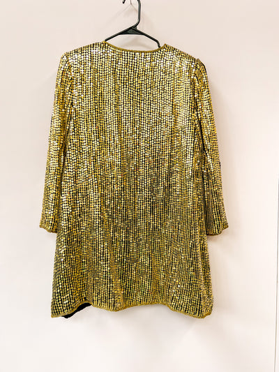 Gold Sequin Duster - Large