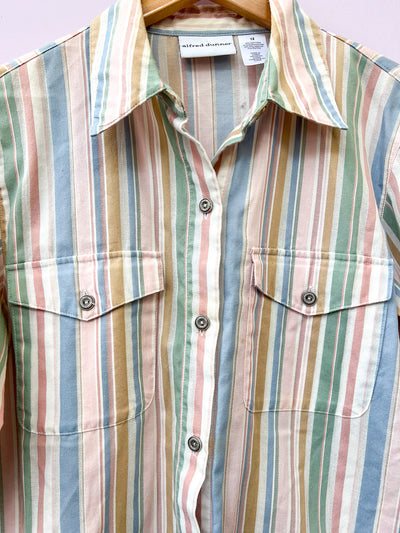 Stripe Button Up Shirt - Medium