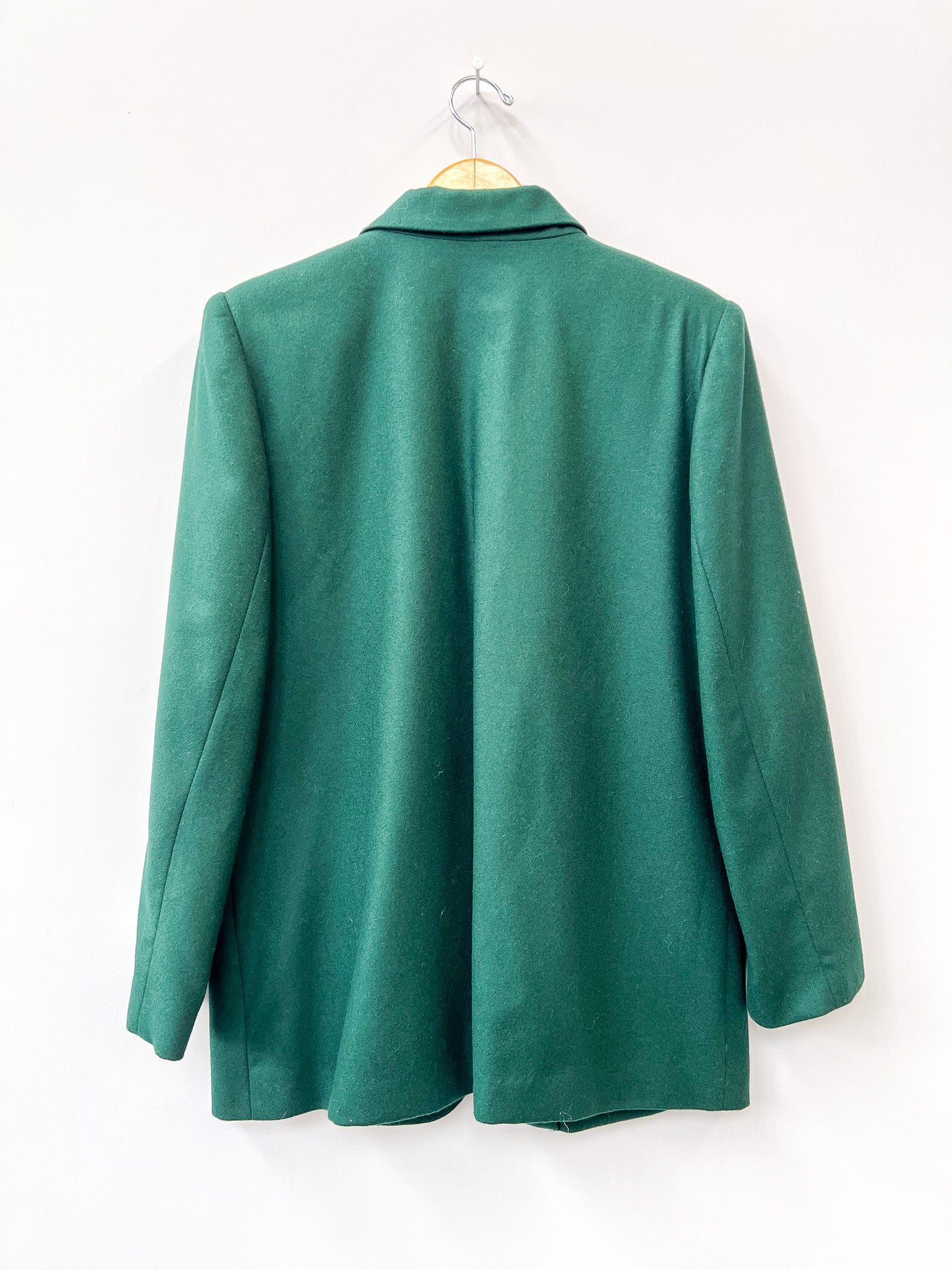 Emerald Green Wool Blazer - Large