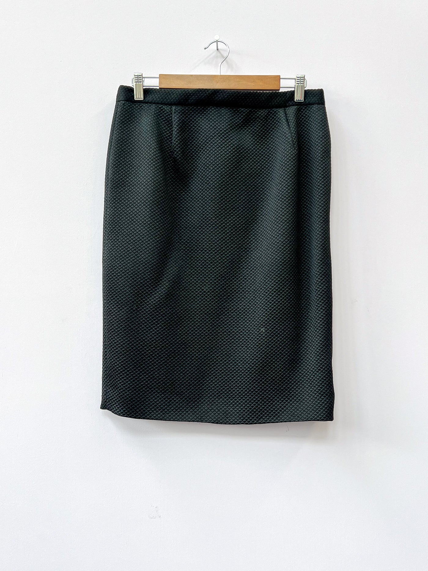 Black Rhinestone Blazer and Skirt Set - Medium