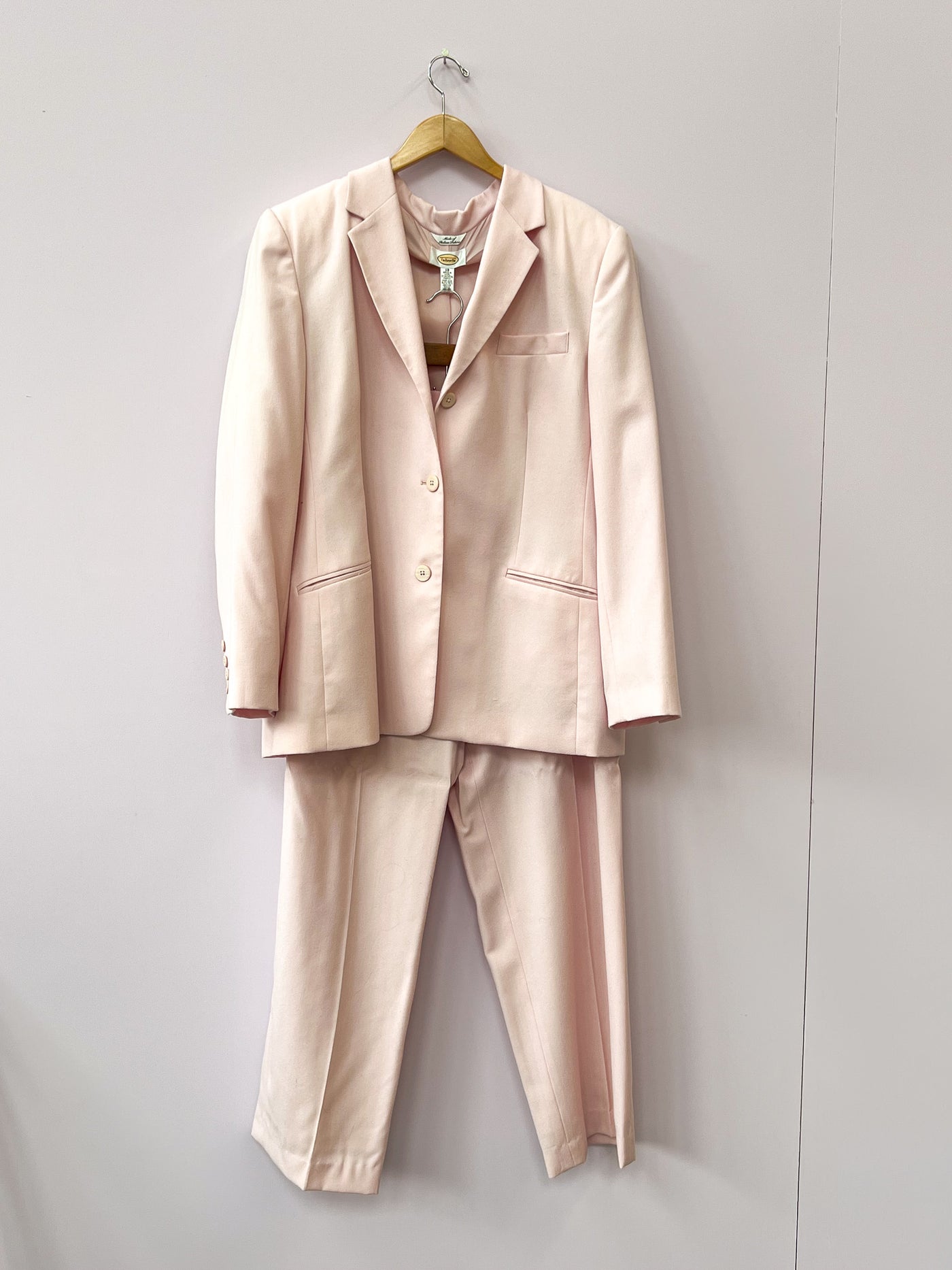Light Pink Wool Suit - 18/XL