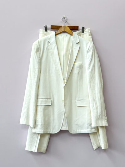 White Linen Suit 44R/36x30