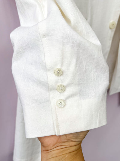White Linen Suit 44R/36x30