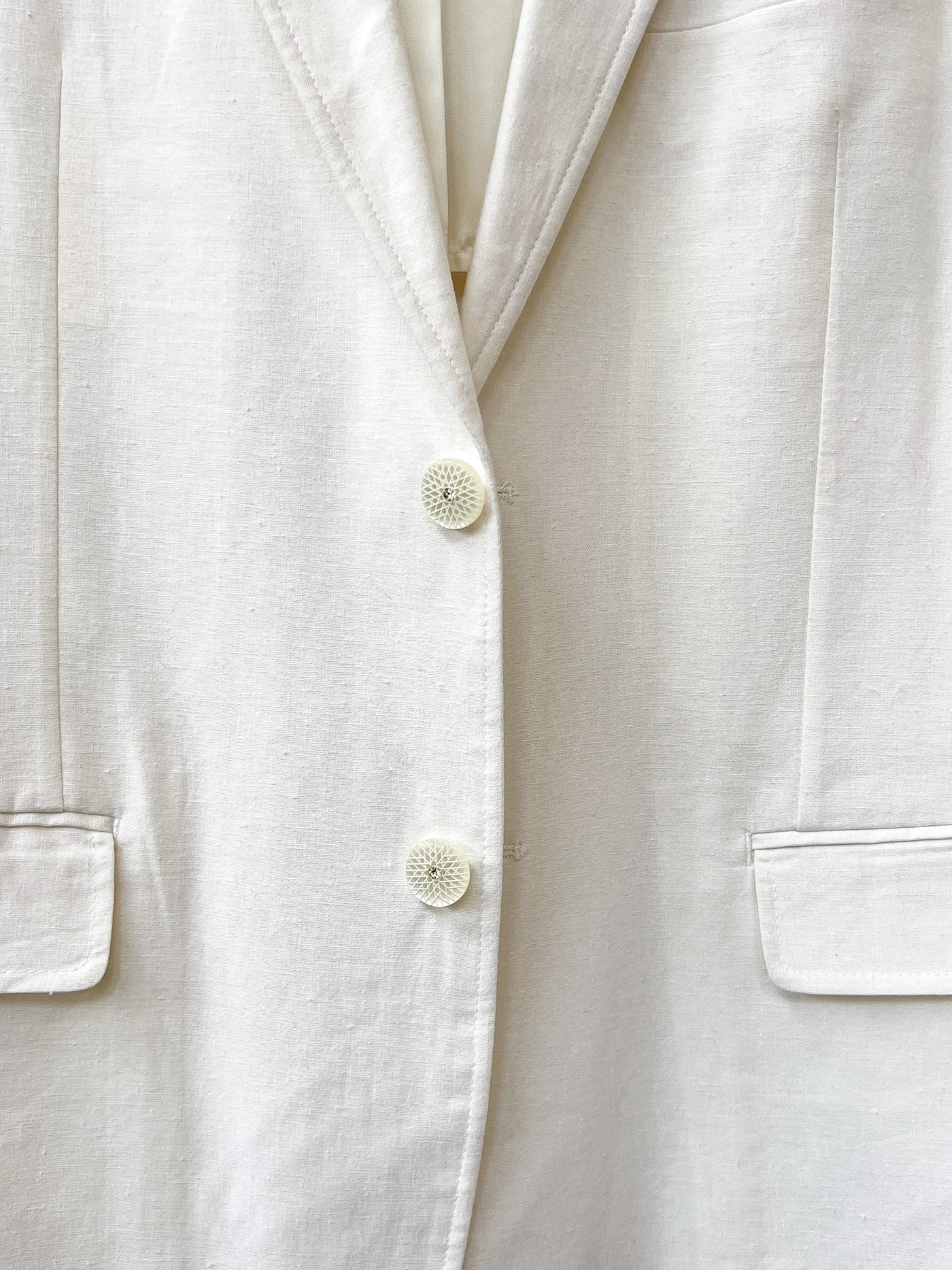 White Linen Suit 44R/36x30