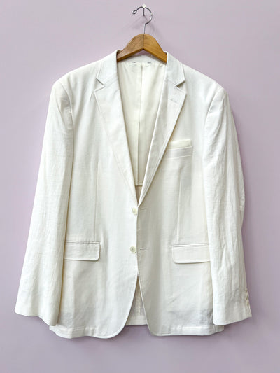 White Linen Suit 44R/36x30