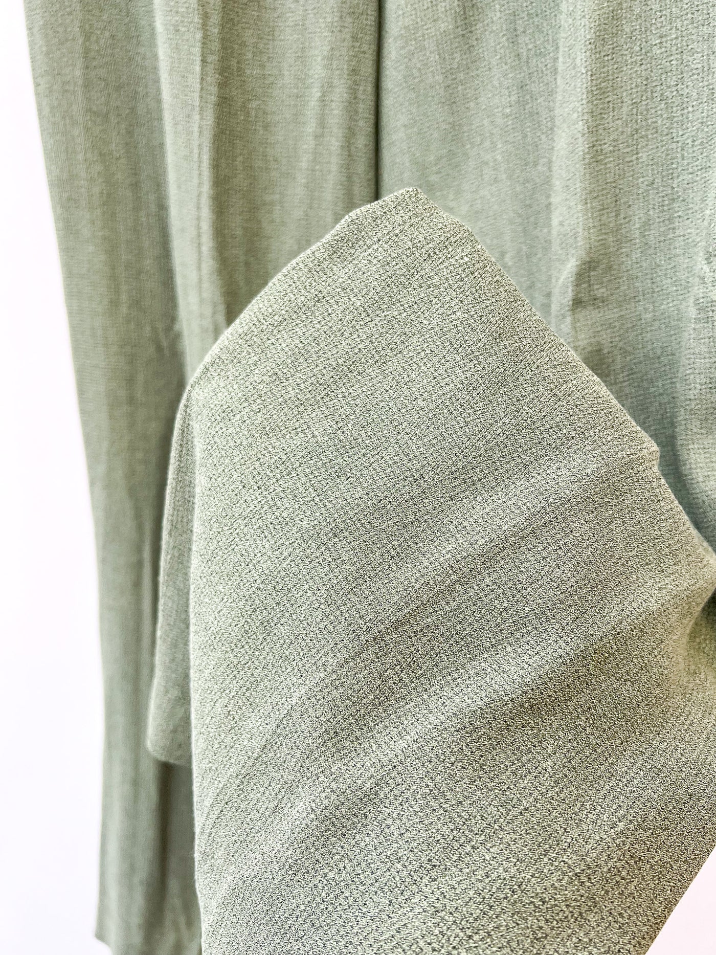 Green Long Overcoat and Pants Suit Set - Medium