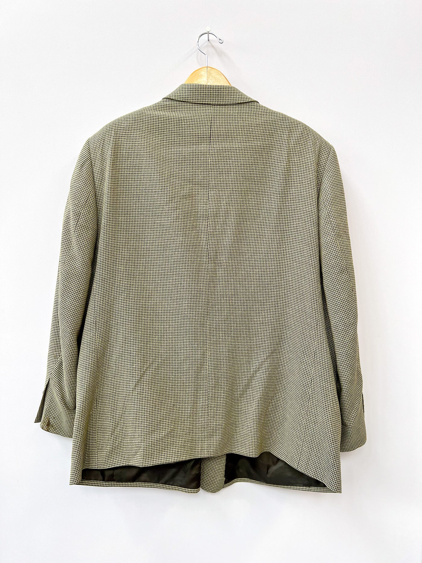 Micro Houndstooth Black and Brown Blazer 54R