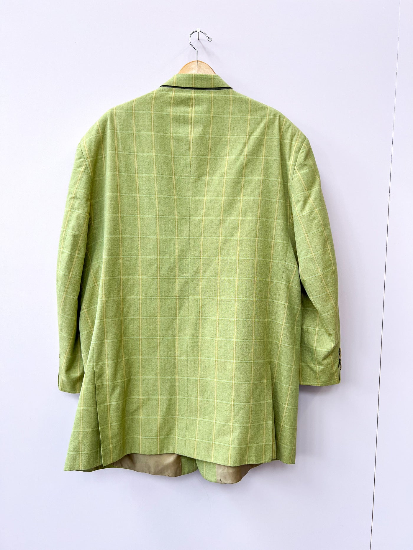 Sage green and yellow long Jacket - Size 48L/2X