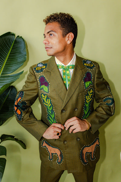 Kentucky Themed Chain Stitch Full Suit