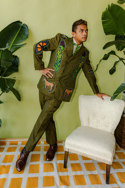 Kentucky Themed Chain Stitch Full Suit