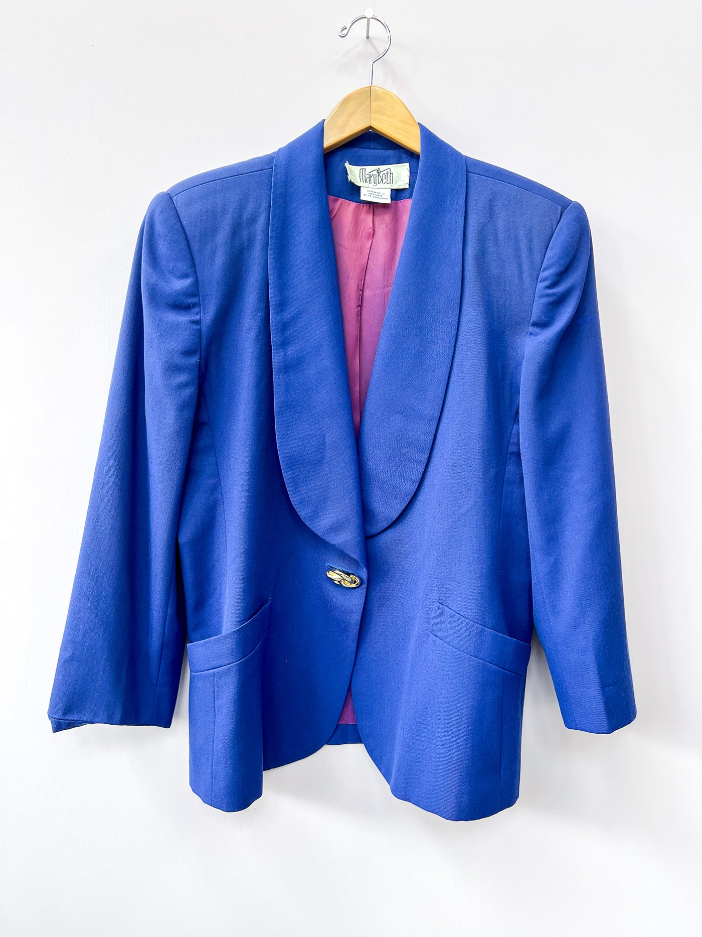 Blue Vintage Blazer - Medium