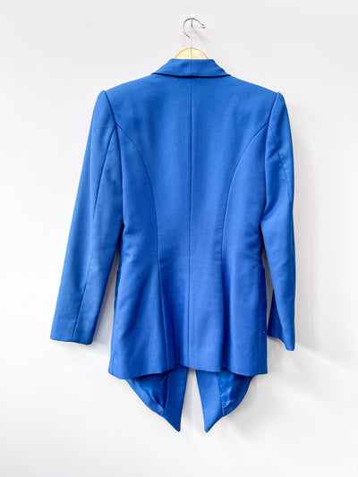Cobalt Blue Blazer with Silver Buckles -Small/Medium