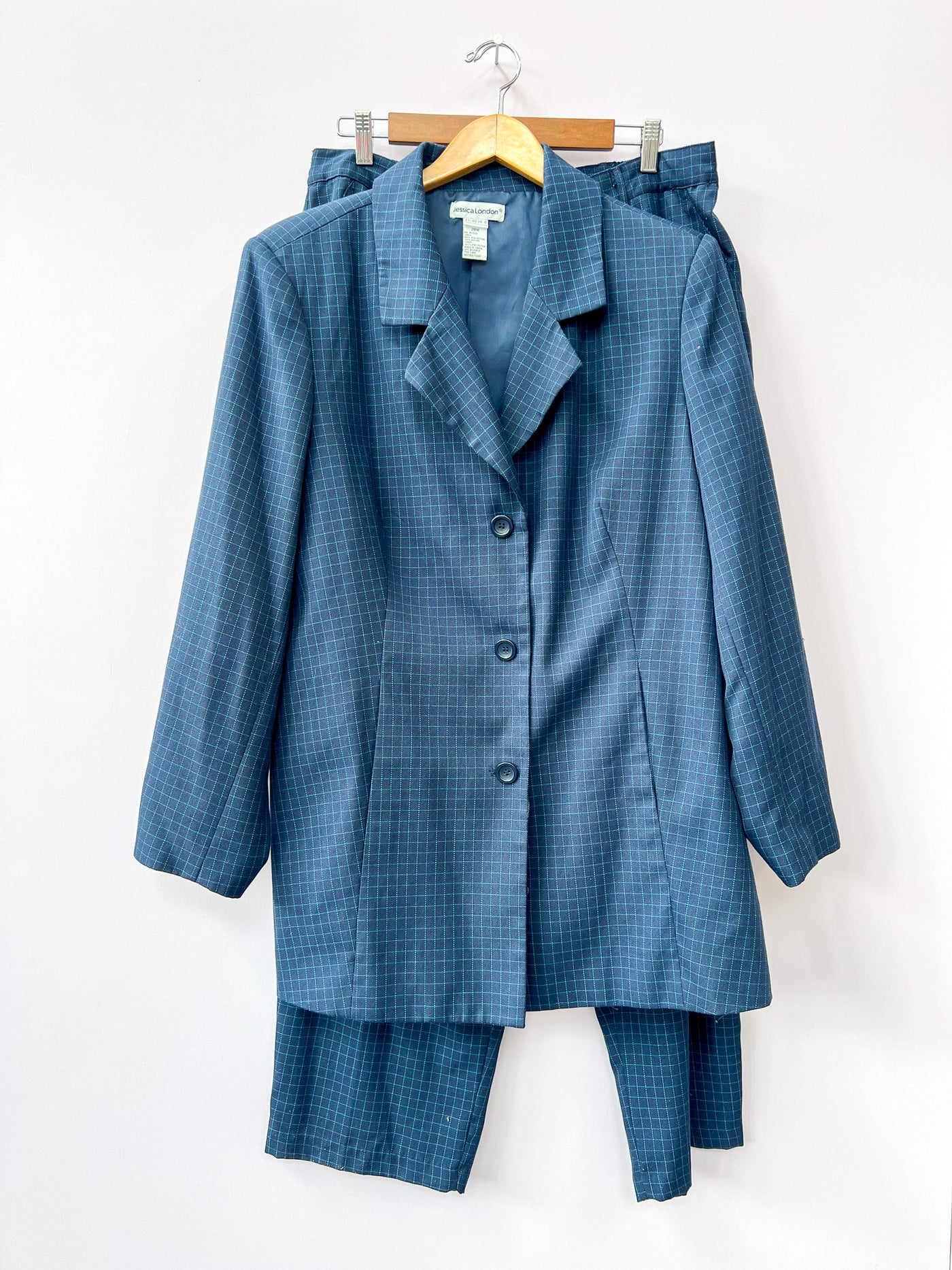 Blue Window Payne Checker Suit - 20W